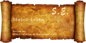 Stelcz Erika névjegykártya